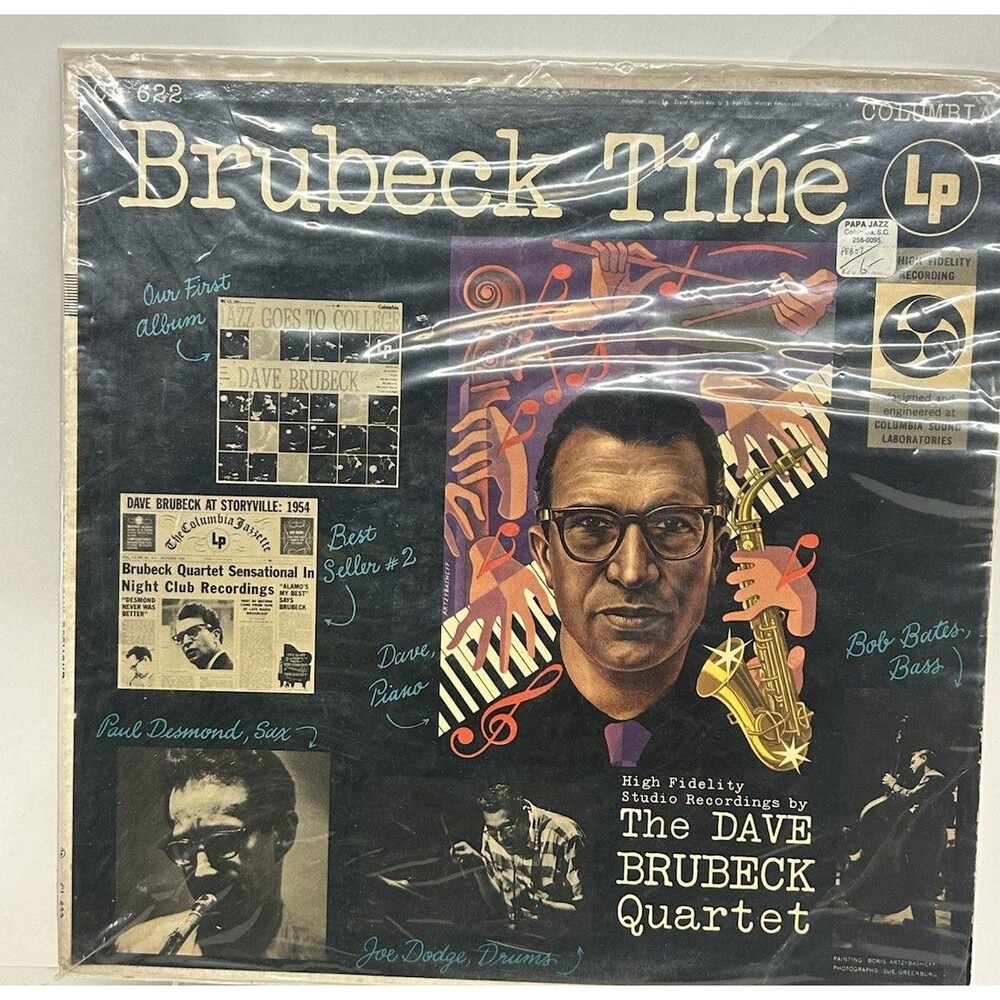 THE DAVE BRUBECK QUARTET Brubeck Time LP COLUMBIA CL 622 MONO DG 1955 Jazz